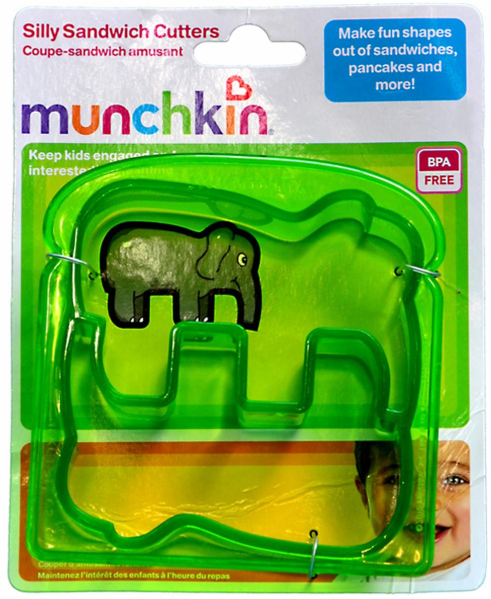ELEPHANT Cutter Kids Children NEW Munchkin Fun Silly Sandwich Pancakes Cutters 