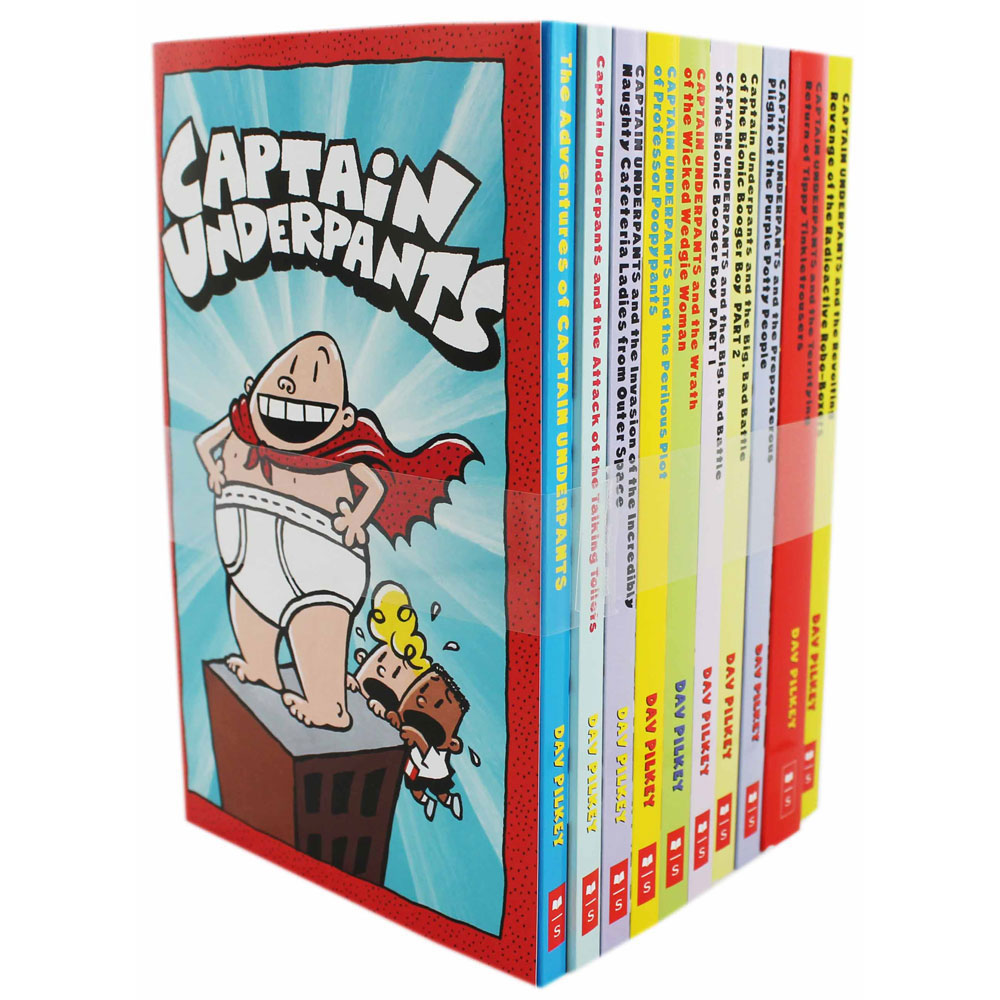 Captain Underpants Children Collection 10 Books Set