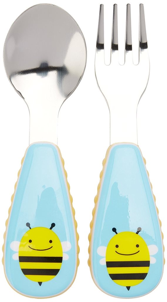 Baby Shower Gift Ideas | Skip Hop Zoo Fork And Spoon Set Bee | Beanstalk Mums