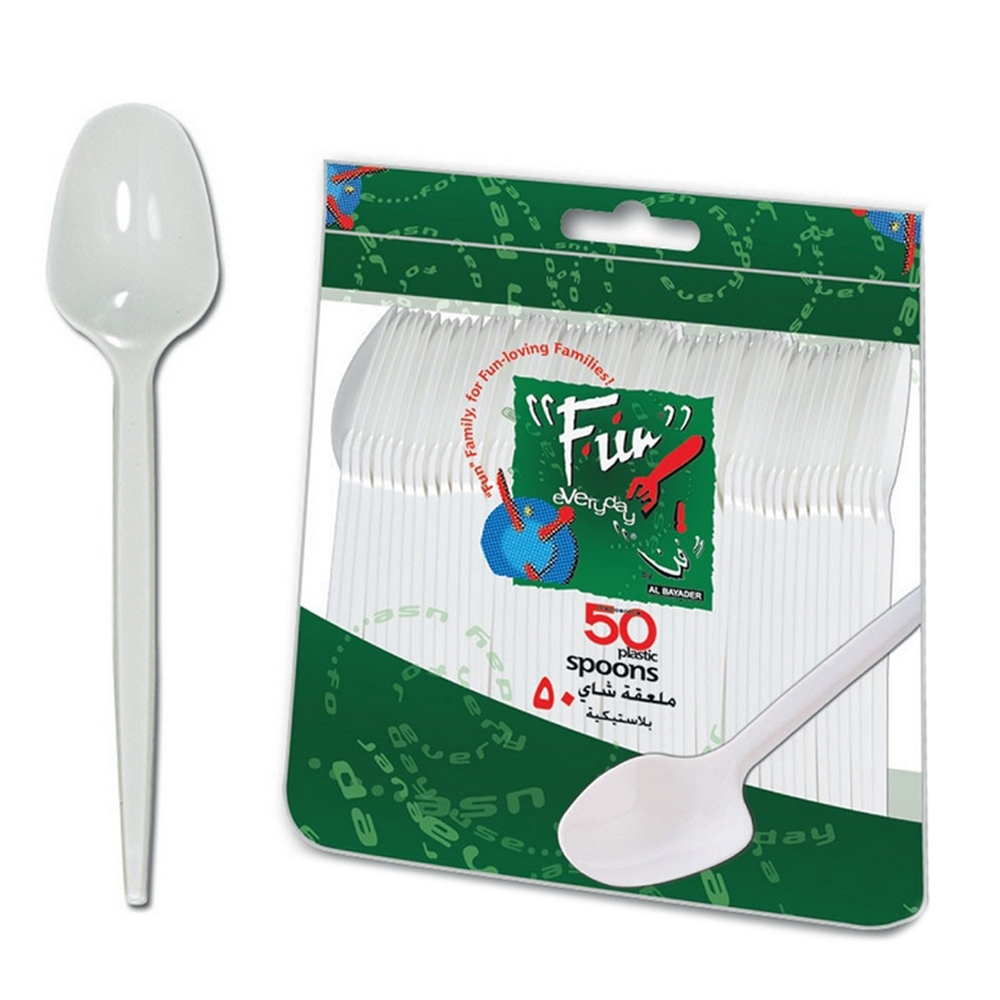 300 Unbreakable Plastic Disposable Spoons 3x 100pcs 