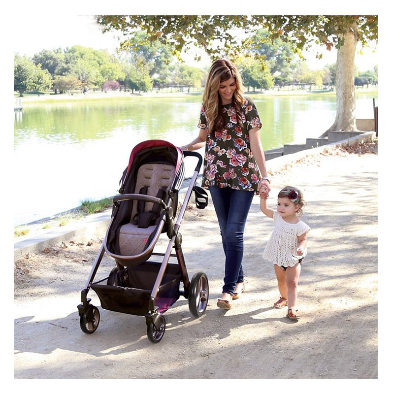baby trend go lite snap fit sprout travel system rose gold