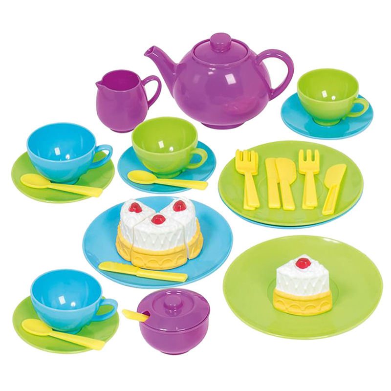 Casdon Tea Play Set Toy Little Cook Range Includes Cutlery Plates & Cake TOY NEW 