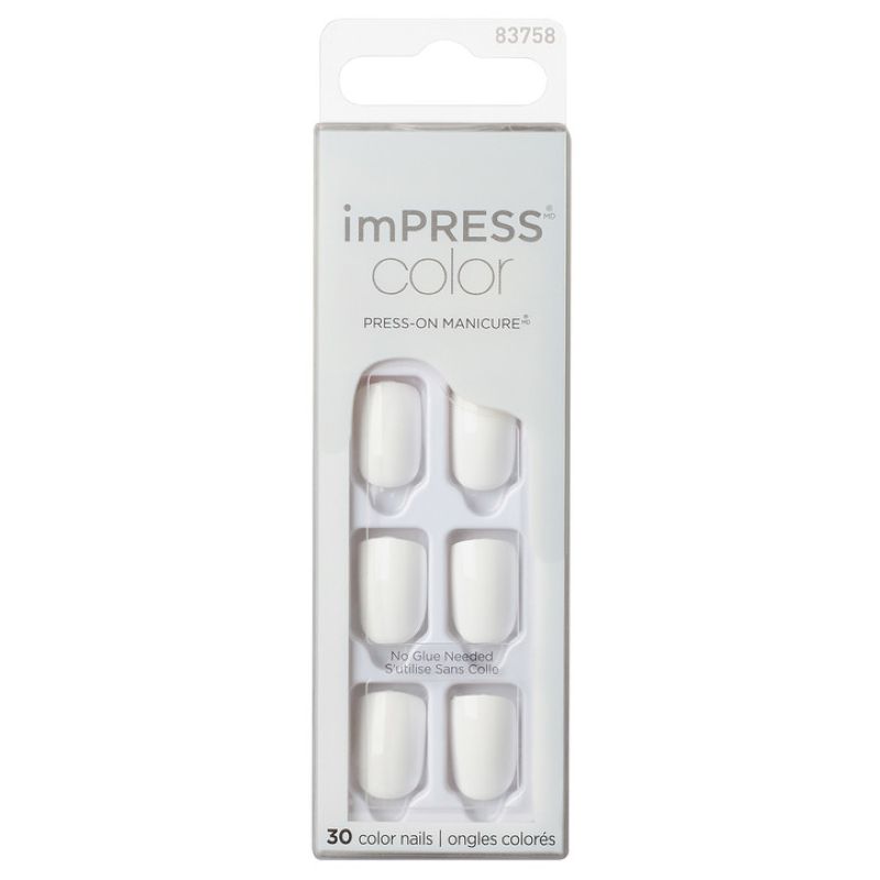 Kiss - Impress Nails Color - Frosting - White | Buy at Best Price from  Mumzworld
