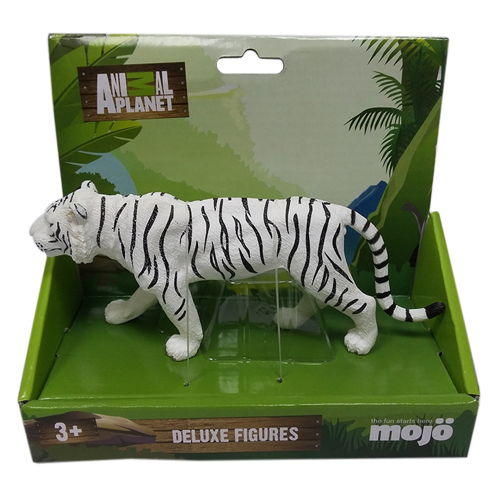 Animal Planet - Mojo Tiger Toy Figure - Black & White | Buy at Best Price  from Mumzworld