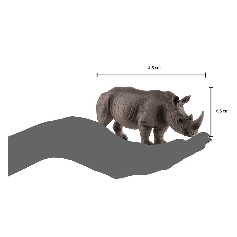 White Rhino Rhinoceros Wildlife Toy Model 387103 by Mojo Animal Planet New 