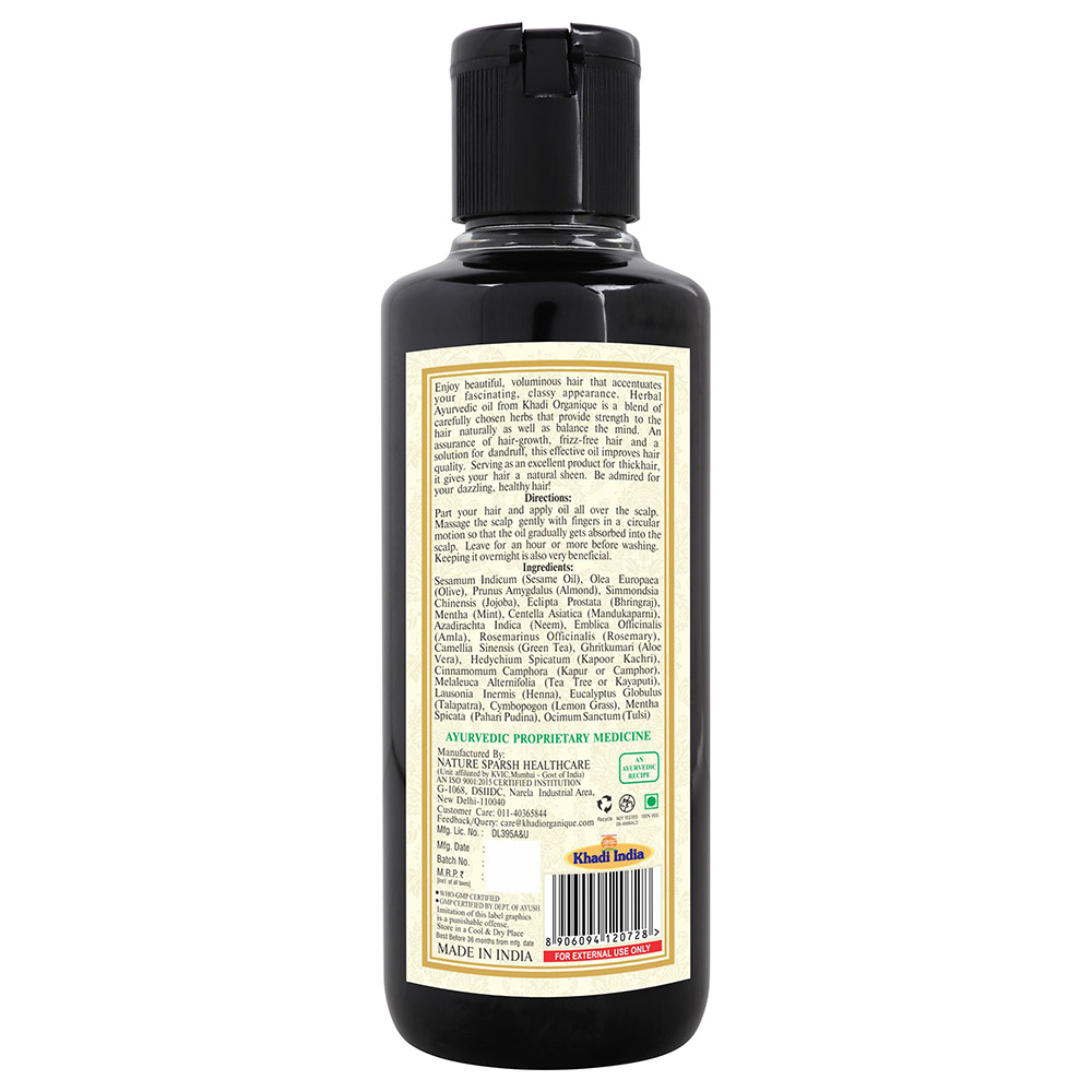 Khadi Organique Natural 18 Herbs Hair Oil SLS & Paraben Free | Buy at Best  Price from Mumzworld