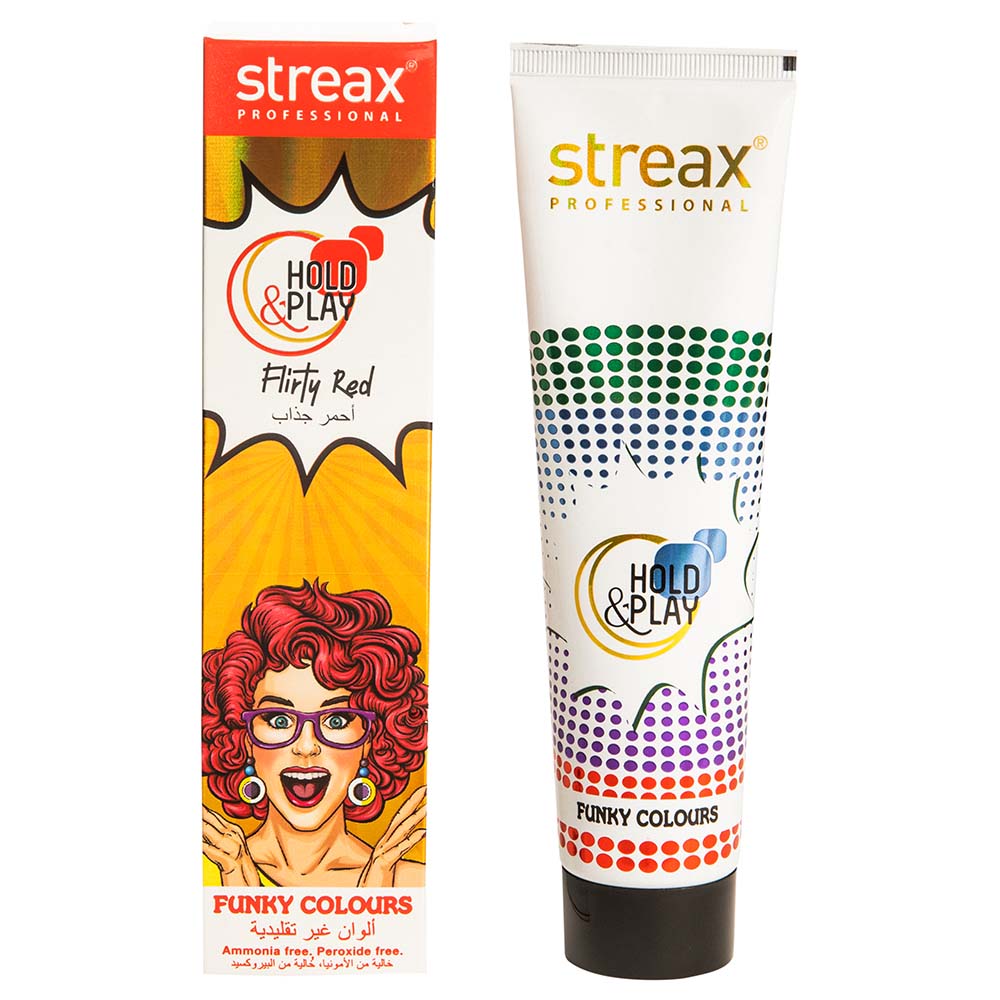 Streax Professional - Hold & Play Colour 100g - Flirty Red | Buy at Best  Price from Mumzworld