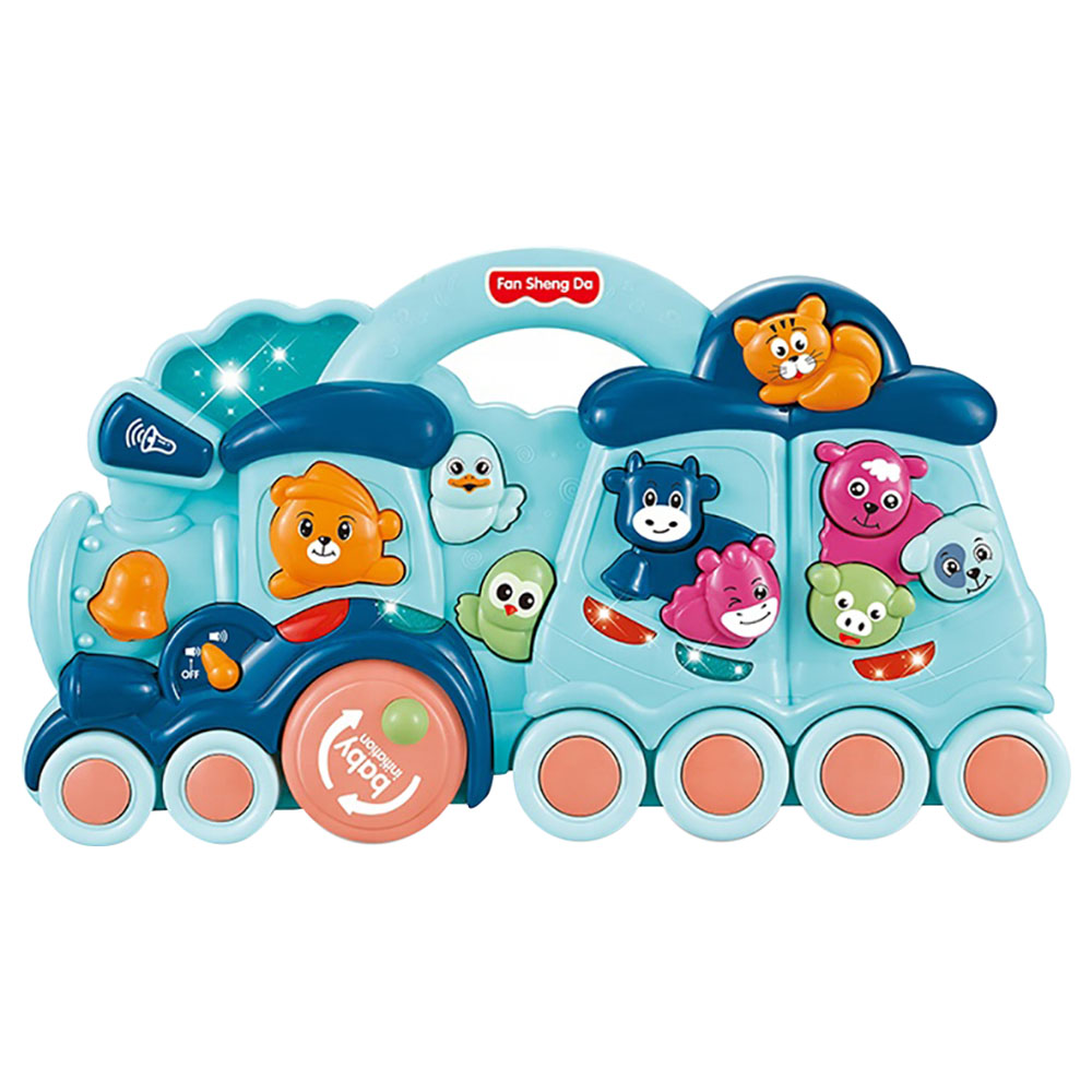 Little Angel - Baby Activity Animal Train Play Toy - Blue | Buy at Best  Price from Mumzworld