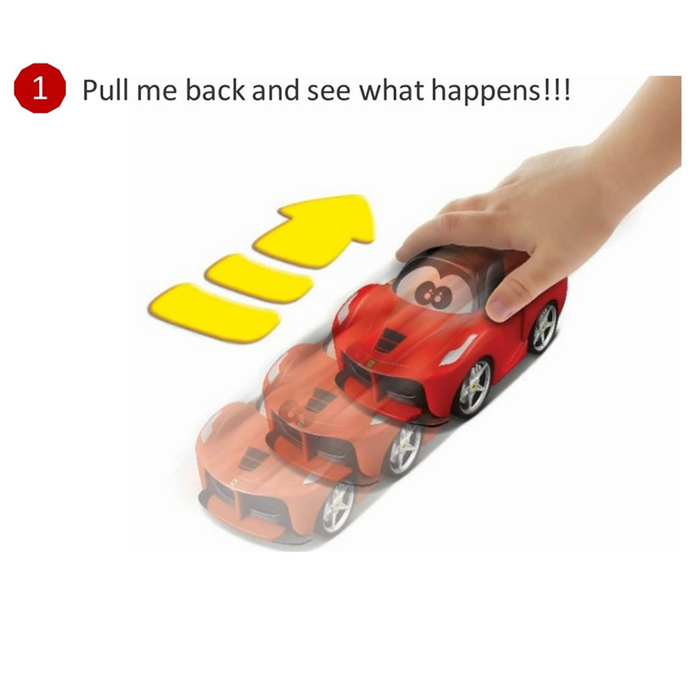 BB Junior U-Turn LaFerrari Kleinkinder-Fahrzeug Pullback-Funktion Spielzeugauto 