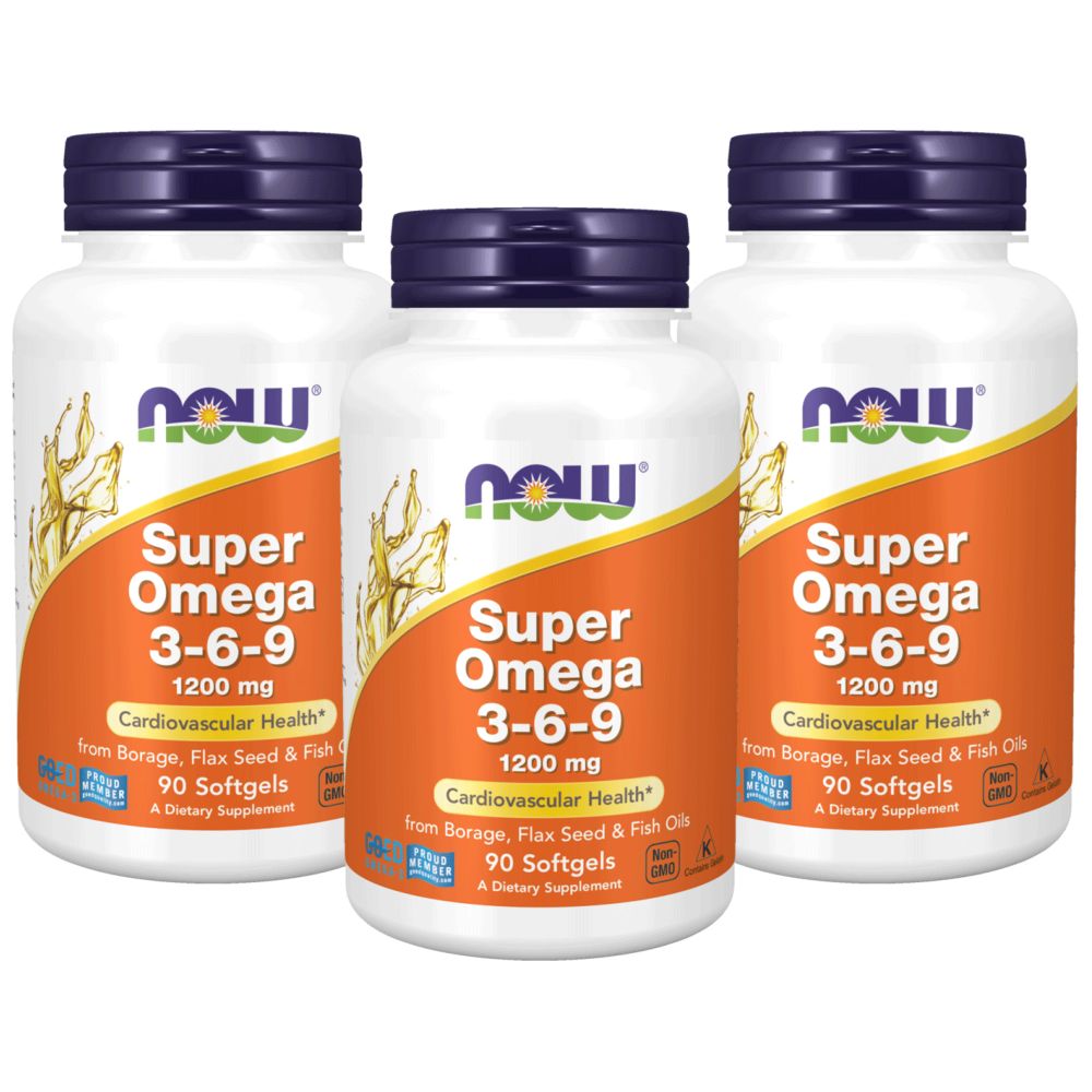 Super Omega 3-6-9 1200 mg 90 Pack of 3