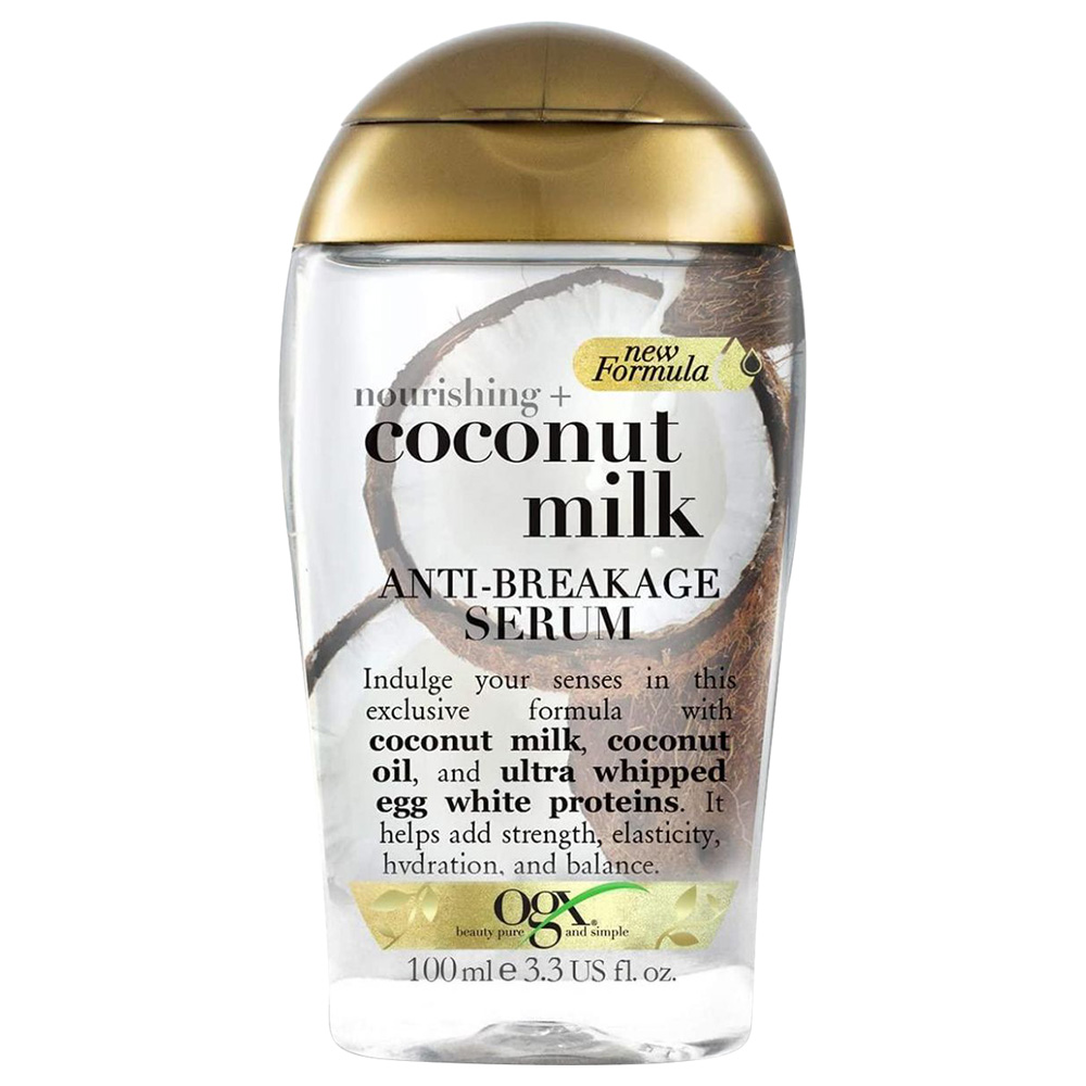 OGX, Hair Serum, Nourishing+Coconut Milk Anti-Breakage Serum 100ml | Buy at  Best Price from Mumzworld
