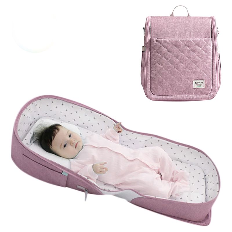 Doubles as a Nanny and Diaper Bag Cot B Snug Travel Baby Bed 