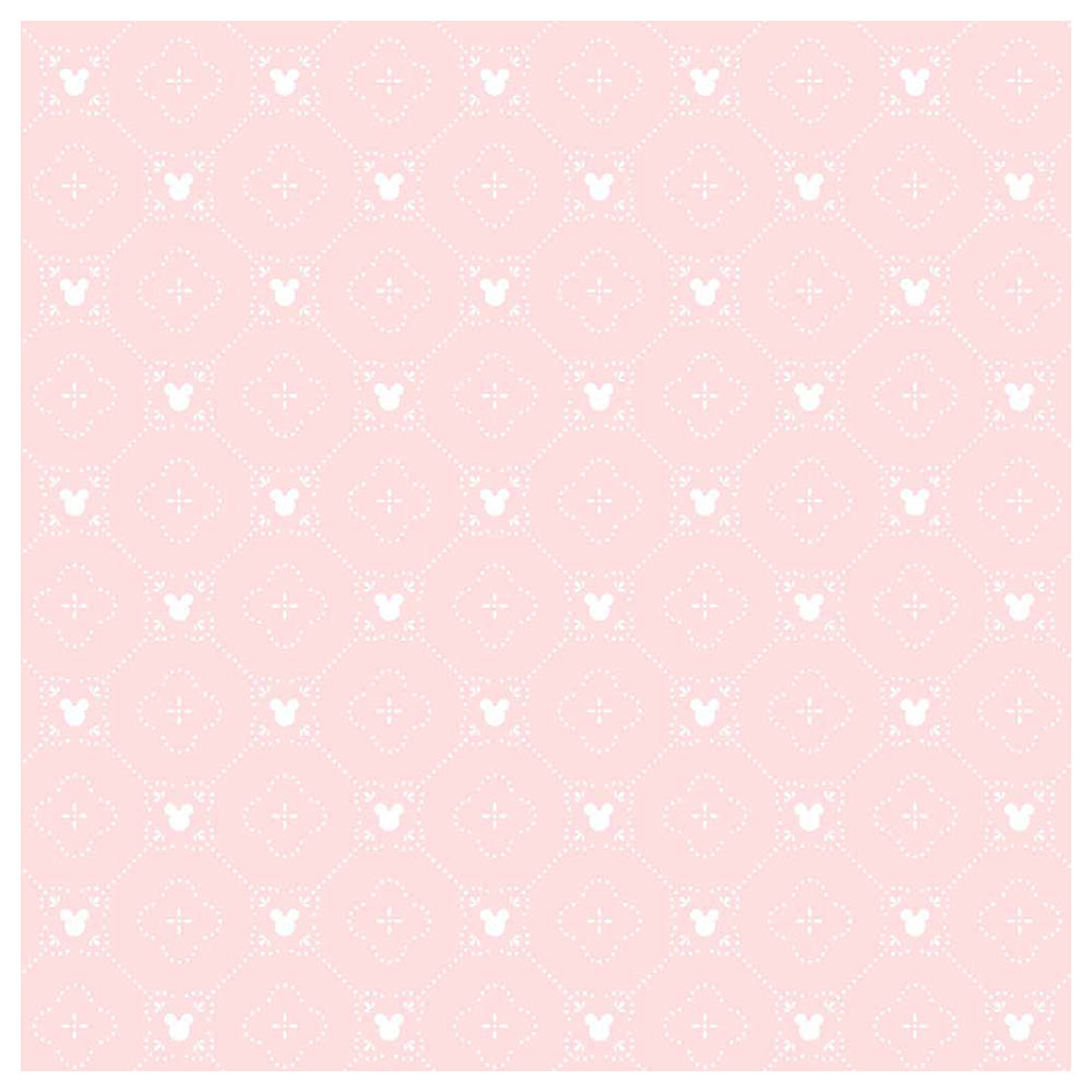 Mickey Mouse - Argyle Wallpaper - Pink