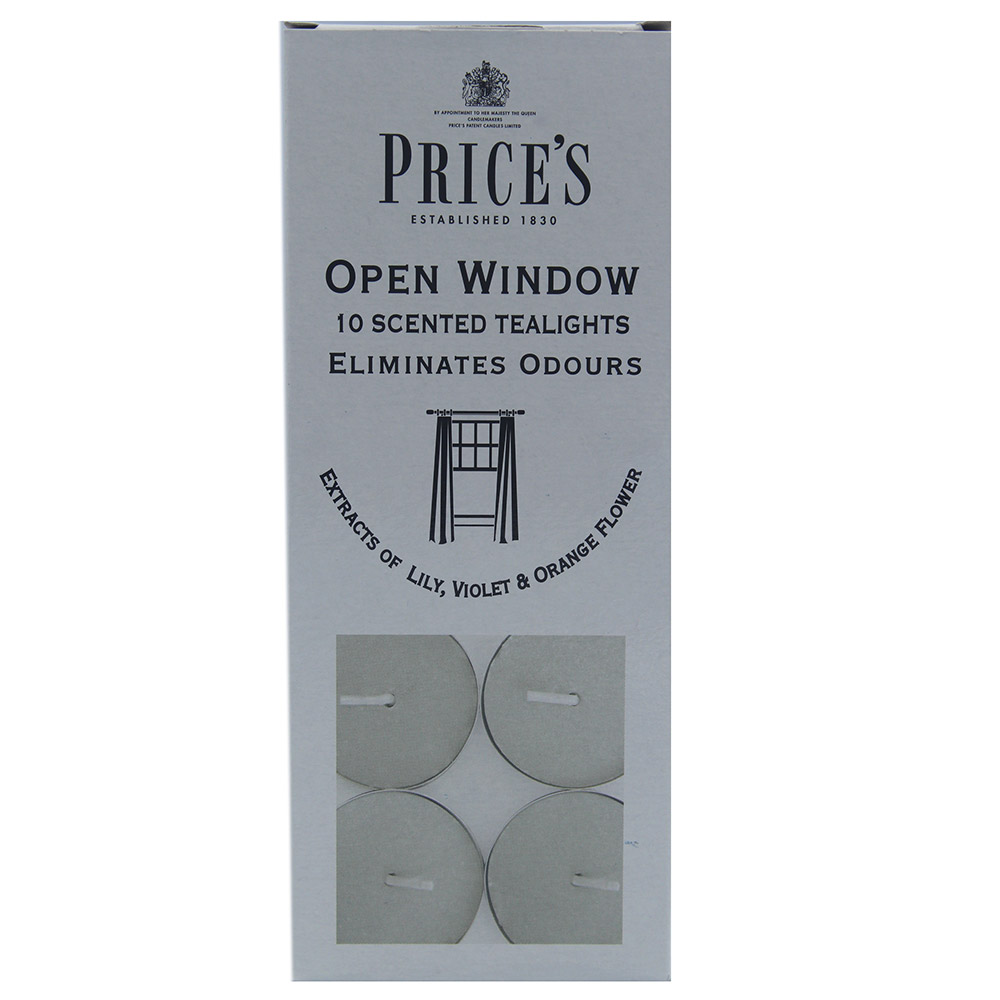 Prices Open Window Scented Tealights Candles Eliminates Odours 10 Pack 