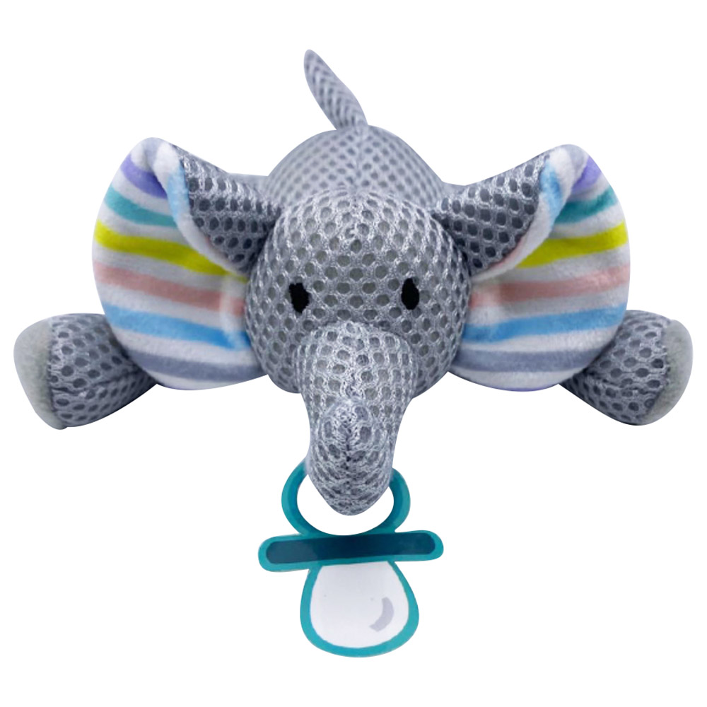 Babyworks - Pacifier Holder Breathable Toy Elephant - Elly