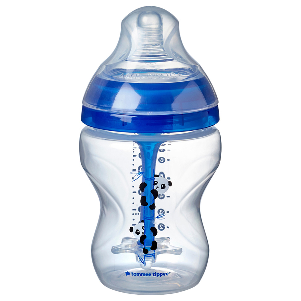 زجاجة تومي تيبي المضادة للمغص 260 مل ، زرقاء