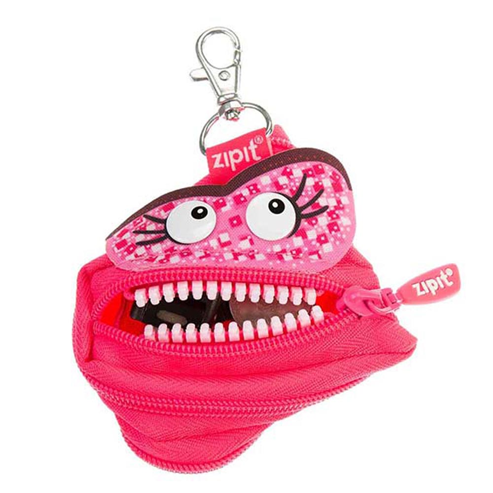 Zipit Monstar Talking Mini Pouch in Lime Green Pink or Red 