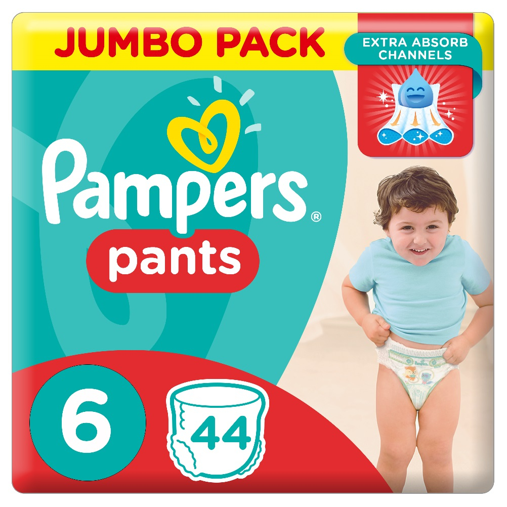 Pampers Pants Diapers, Size 6, Extra 
