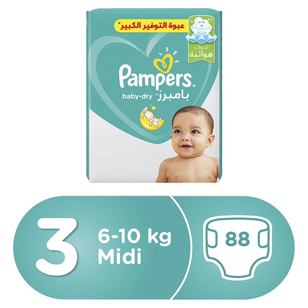 pampers baby dry 3 midi