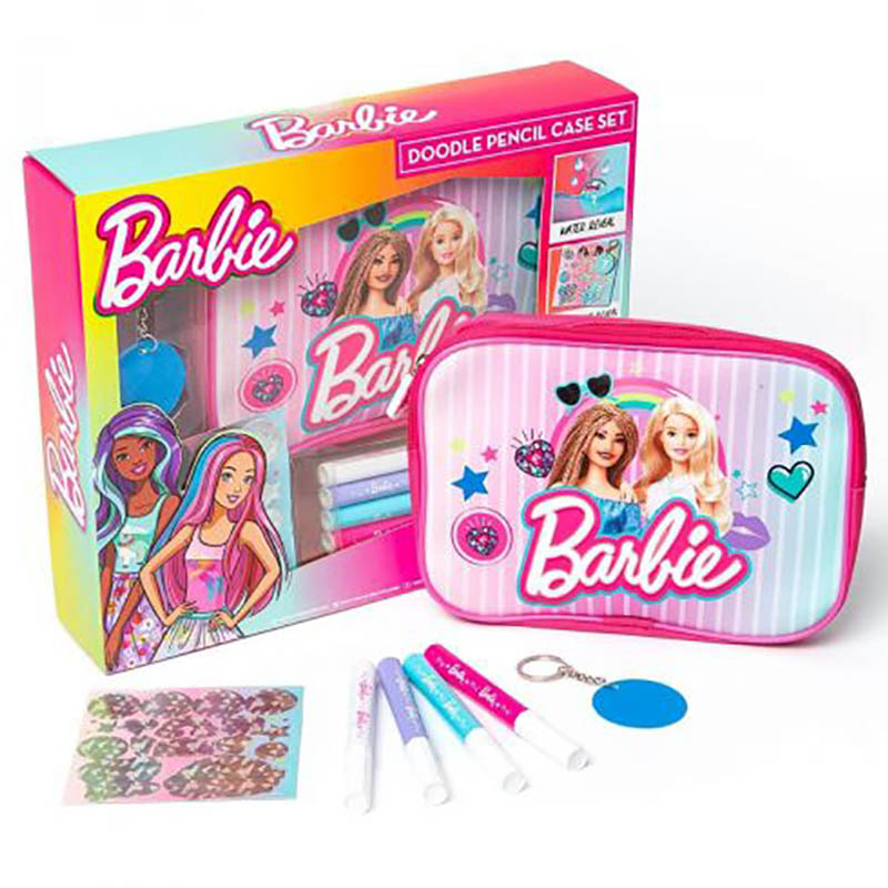 Barbie Colouring Set With Stickers And Colouring Pencils 