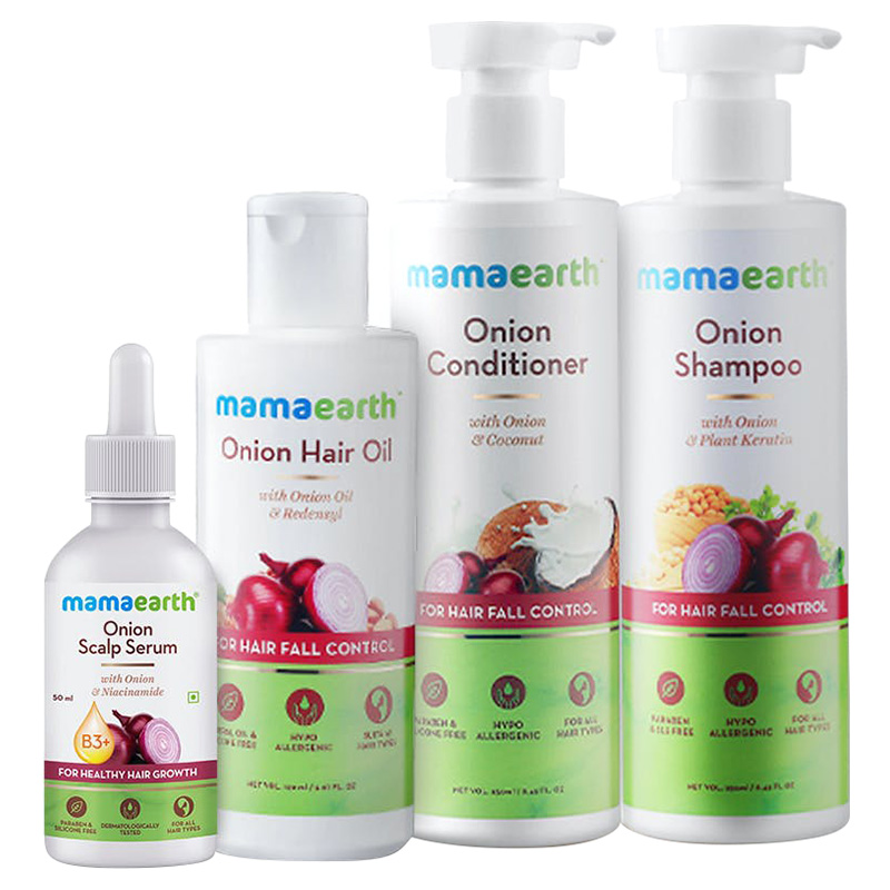 Mamaearth - Onion Anti-Hair Fall Regimen Kit | Buy at Best Price from  Mumzworld